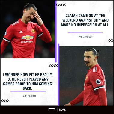 Zlatan Ibrahimovic Paul Parker Manchester United no impression