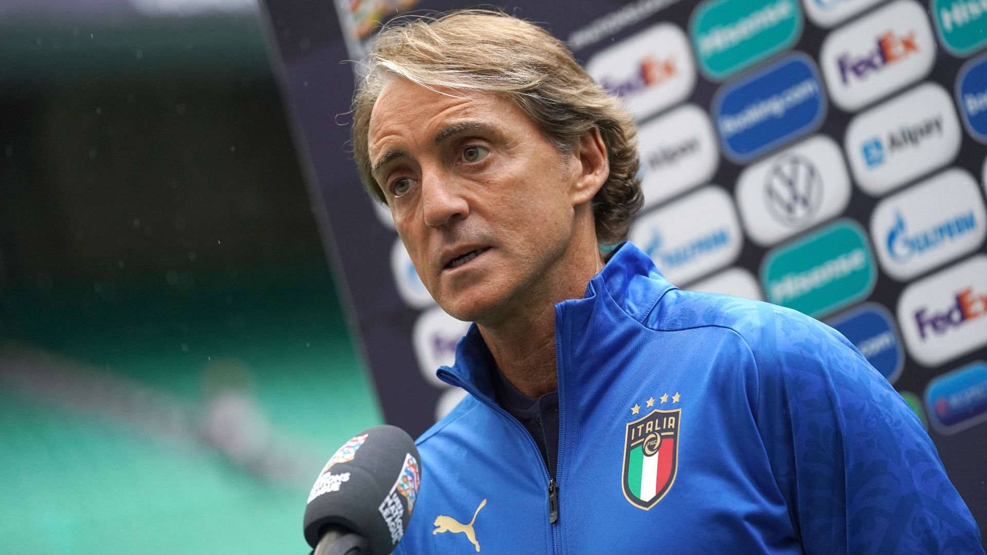 Mancini Italy Spain press conference