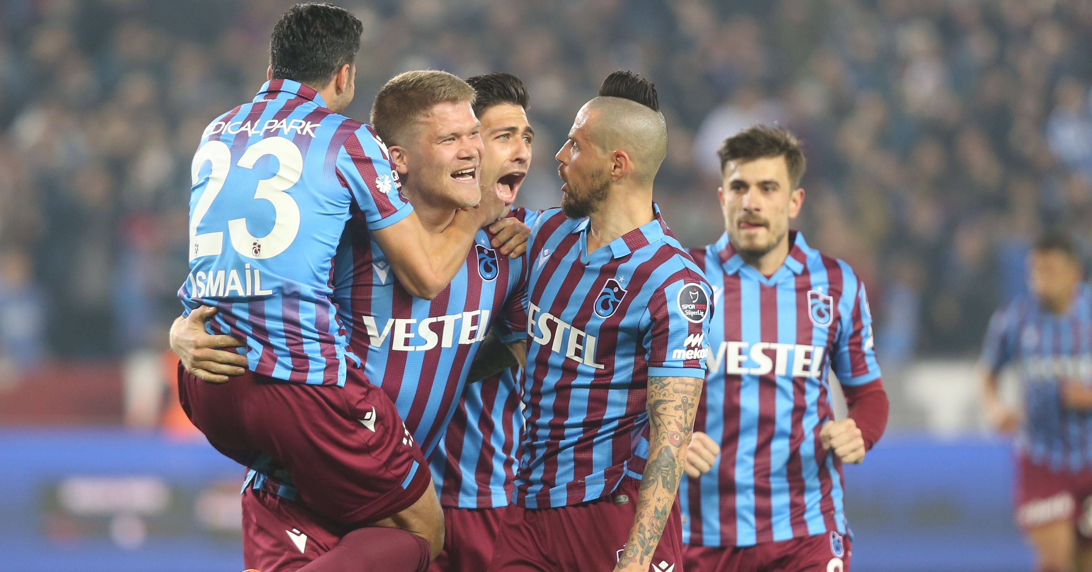 Andreas Cornelius Goal Celebration Trabzonspor vs. Yeni Malatyaspor 01/07/22