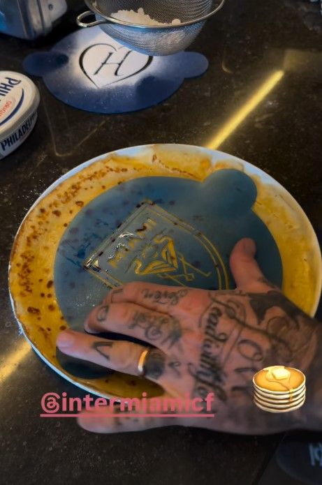David Beckham Inter Miami pancakes