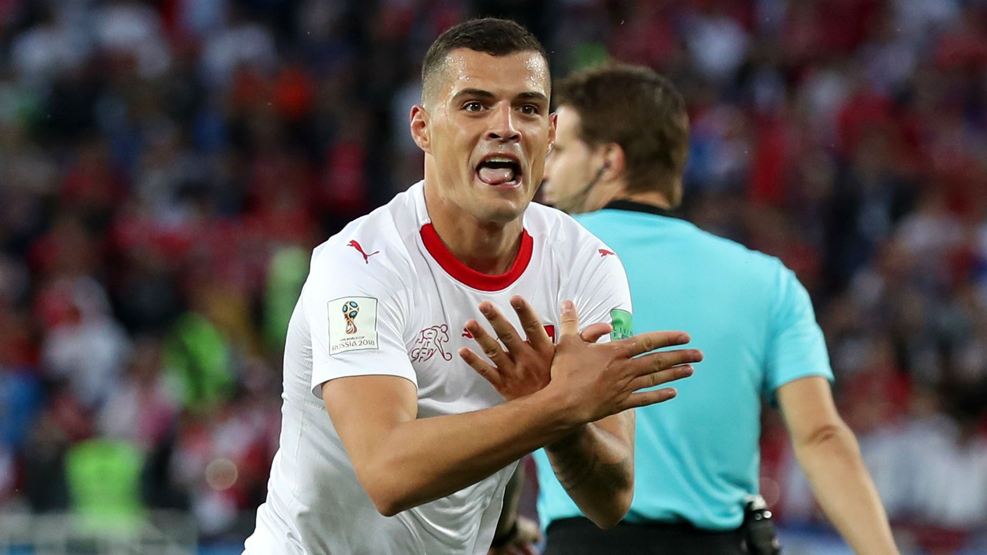Granit Xhaka Switzerland Serbia World Cup 2018