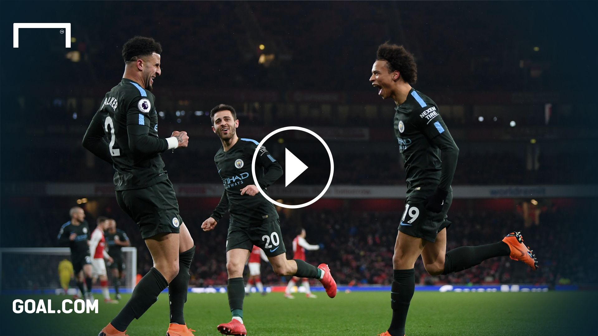 GFX Manchester City Arsenal Playbutton