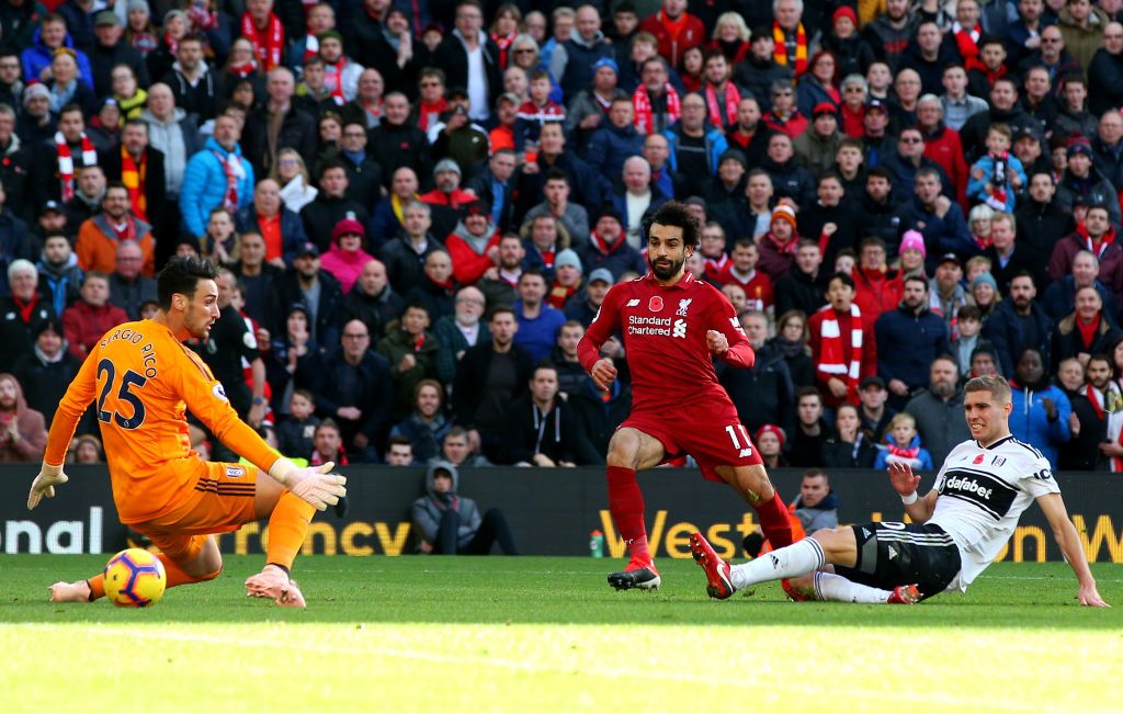 Salah liverpool Fulham 11112018