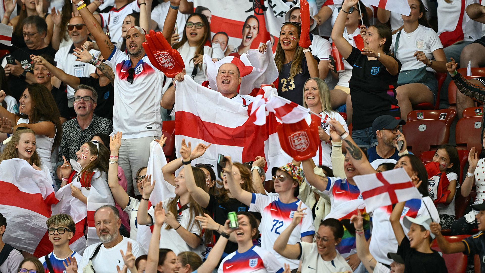 England women's fans Euro 2025 