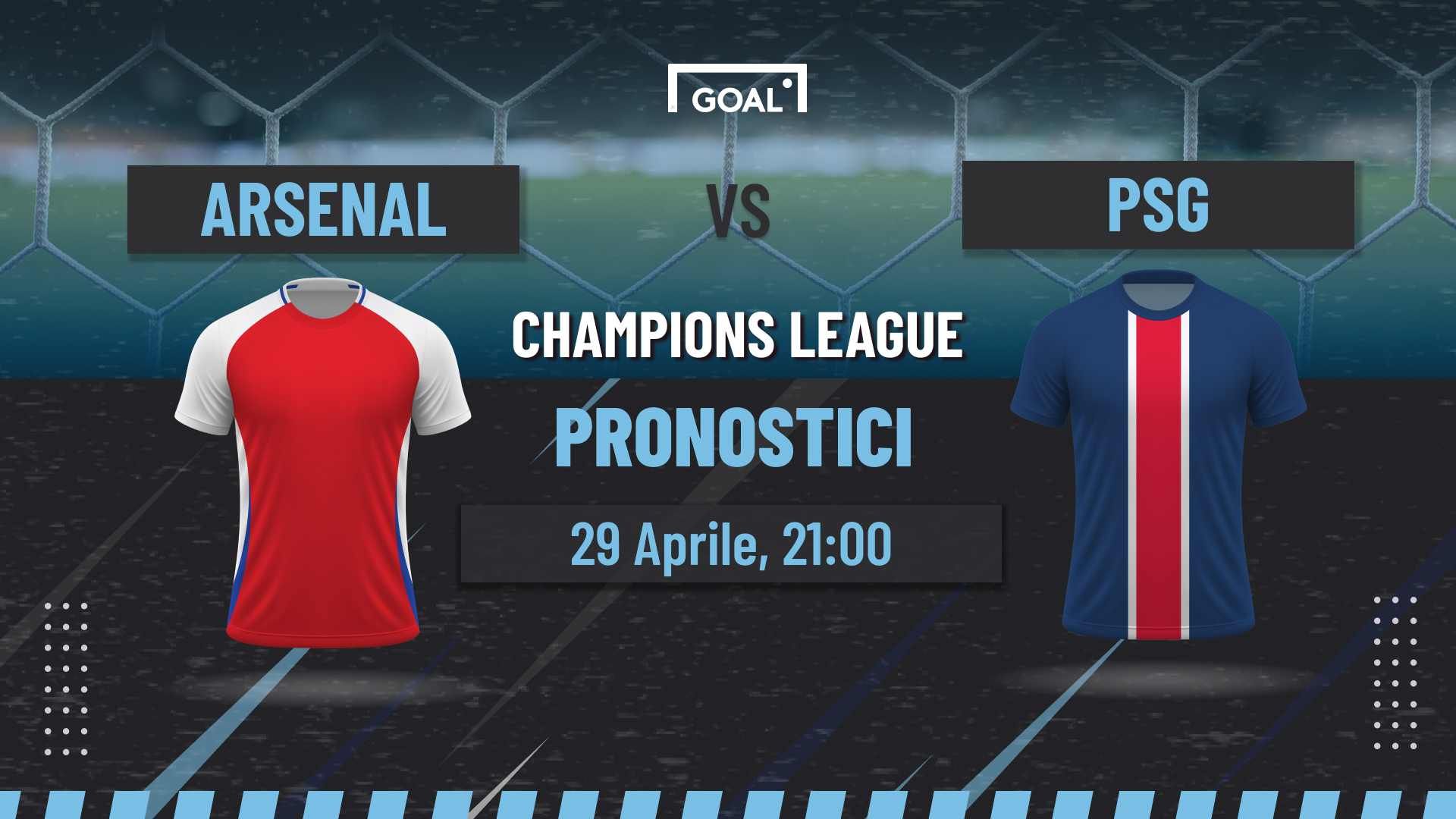pronostici Arsenal-PSG