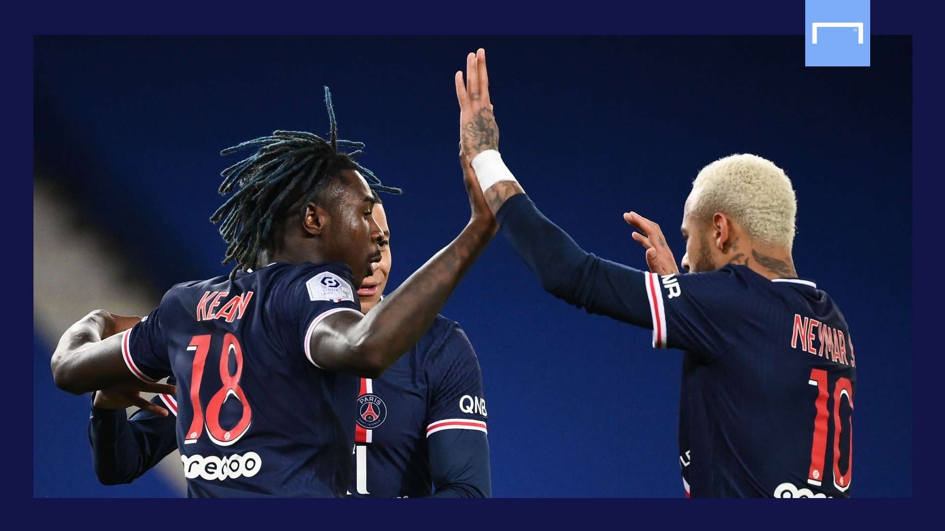 Moise Kean Neymar Kylian Mbappe GFX PSG