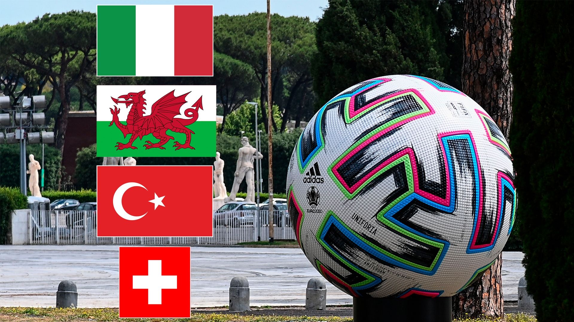 Header Italien Wales Türkei Schweiz Gruppe A Tabelle Ergebnisse TV Live-stream heute live gfx