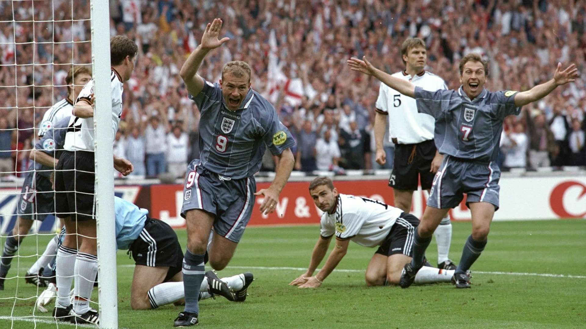 England Euro 96 Alan Shearer vs Germany