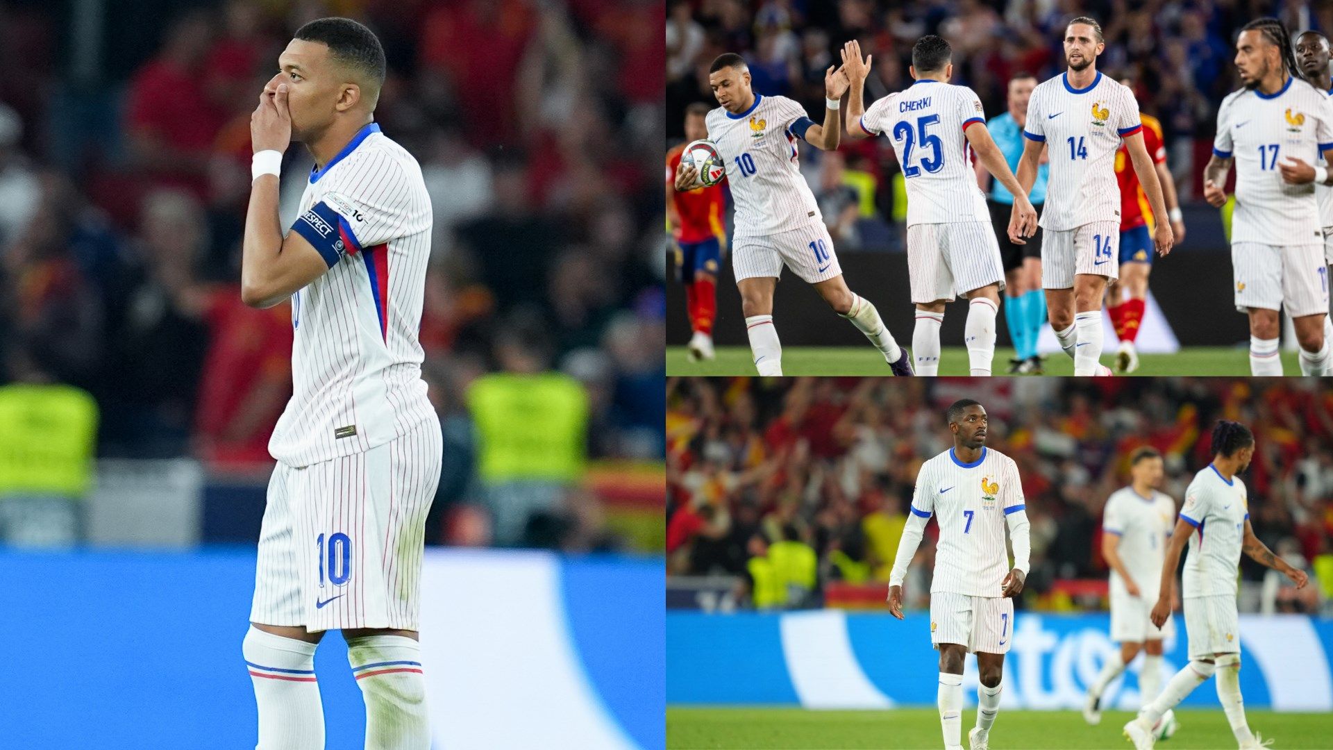 France beaten by Spain in classic