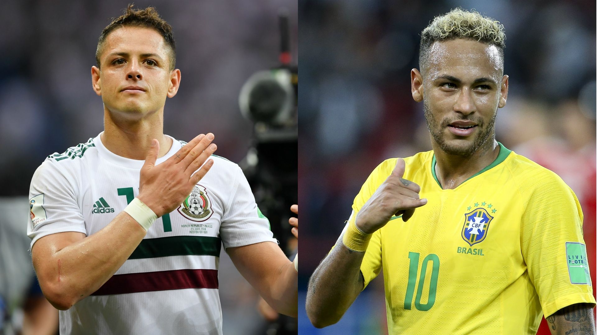 Chicharito - Neymar | México - Brasil