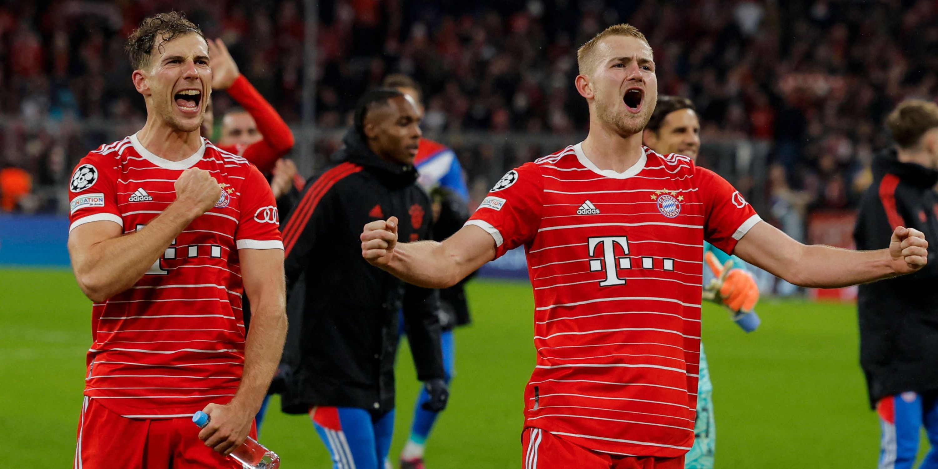 LEON GORETZKA MATTHIJS DE LIGT BAYERN MÜNCHEN 08032023