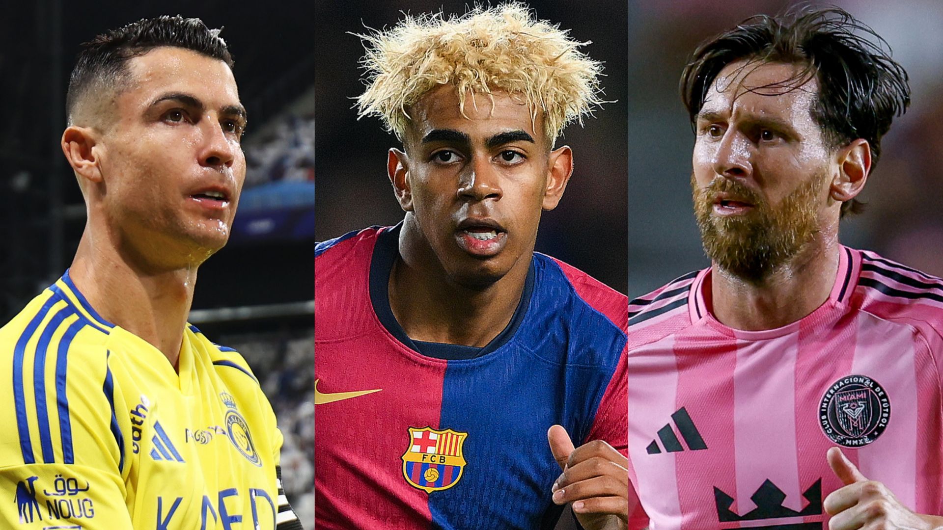 Lamine Yamal Lionel Messi Cristiano Ronaldo