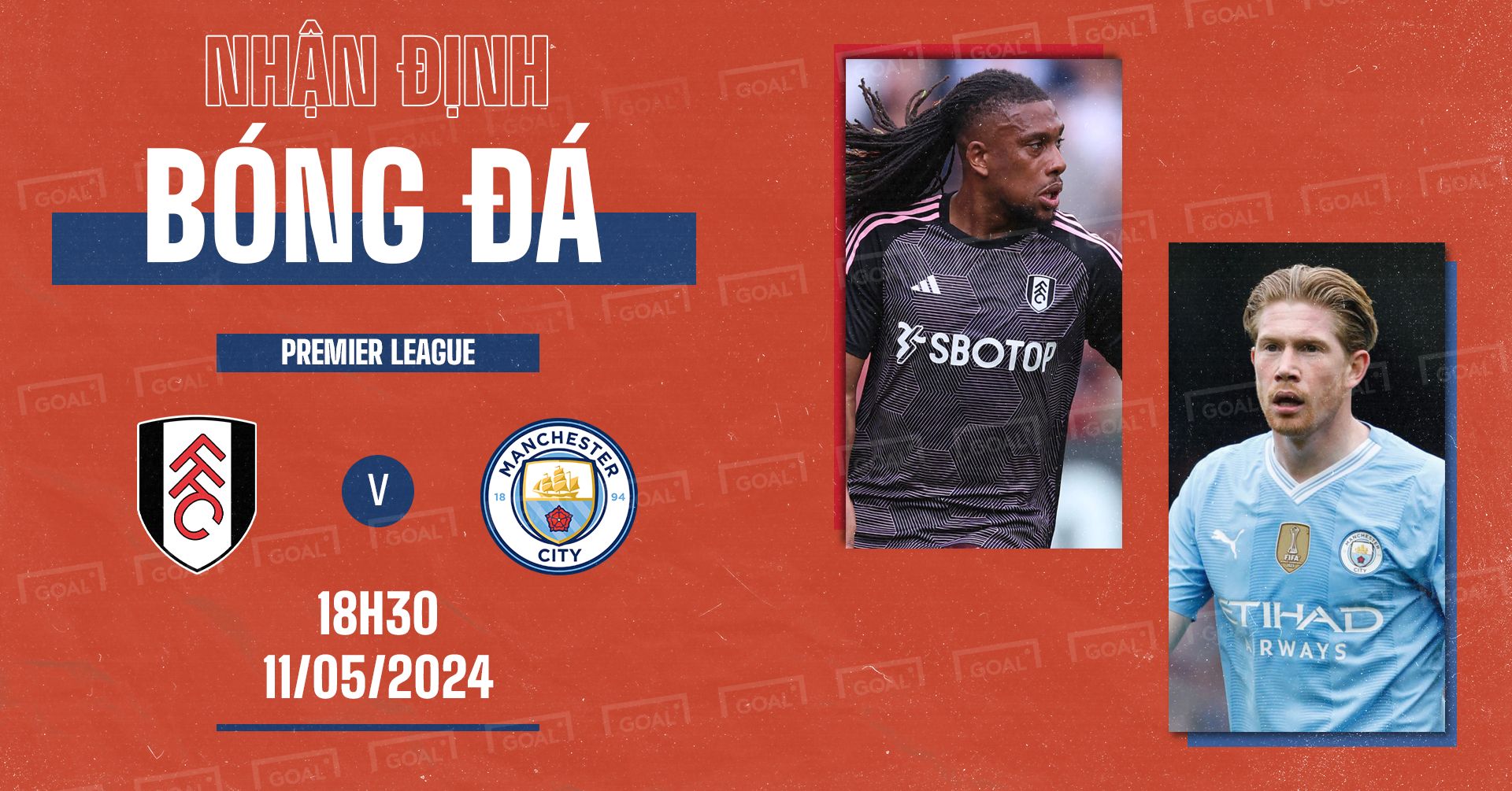 Fulham vs Manchester City Premier League 2023-24 GFX