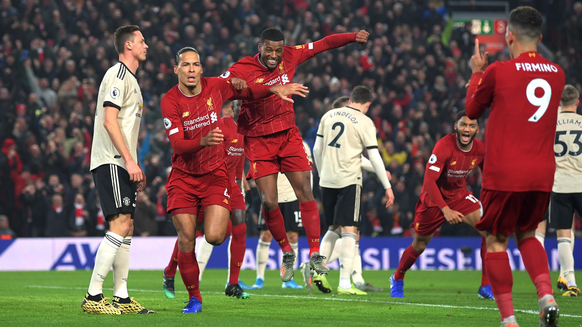 Virgil van Dijk FC Liverpool Manchester United Premier League 19012020