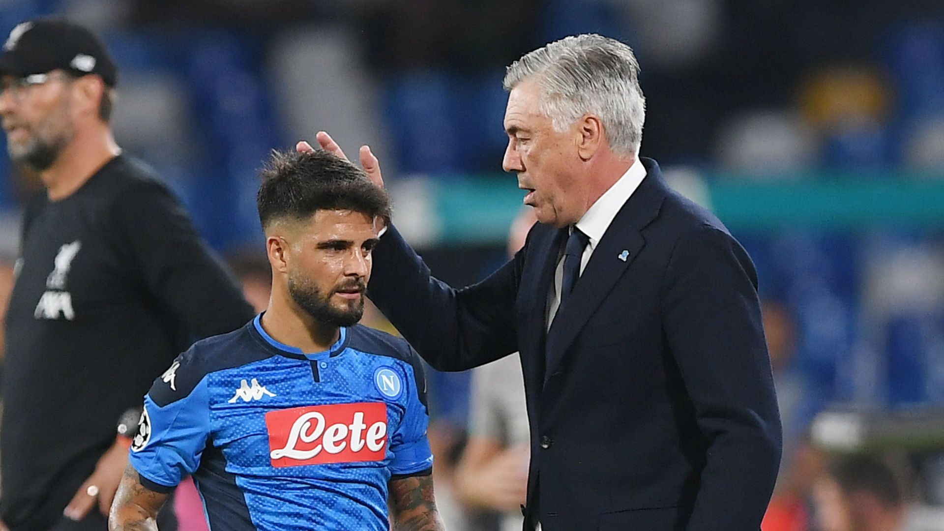 Carlo Ancelotti Lorenzo Insigne Napoli Liverpool