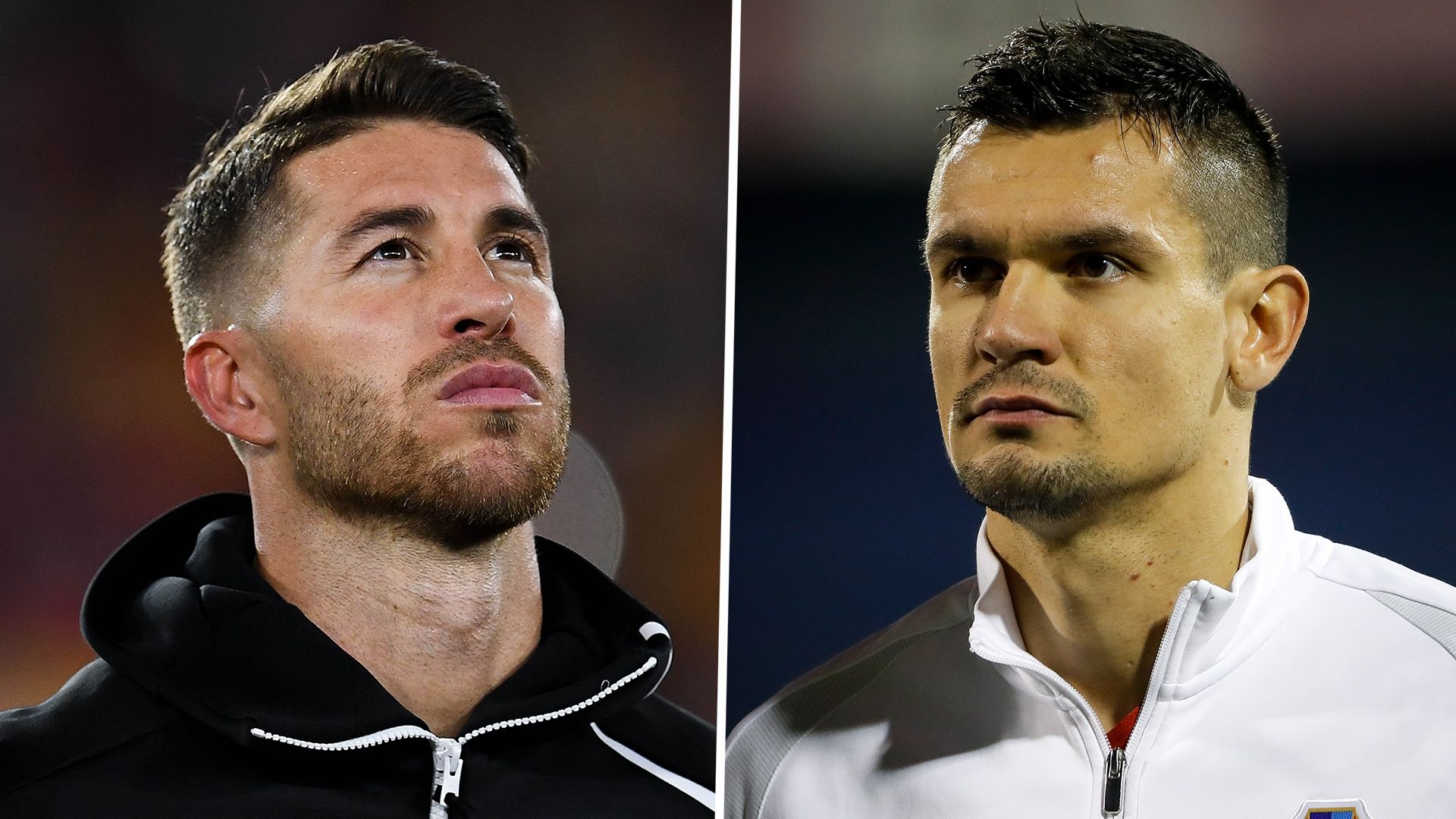 Sergio Ramos Dejan Lovren Spain Croatia
