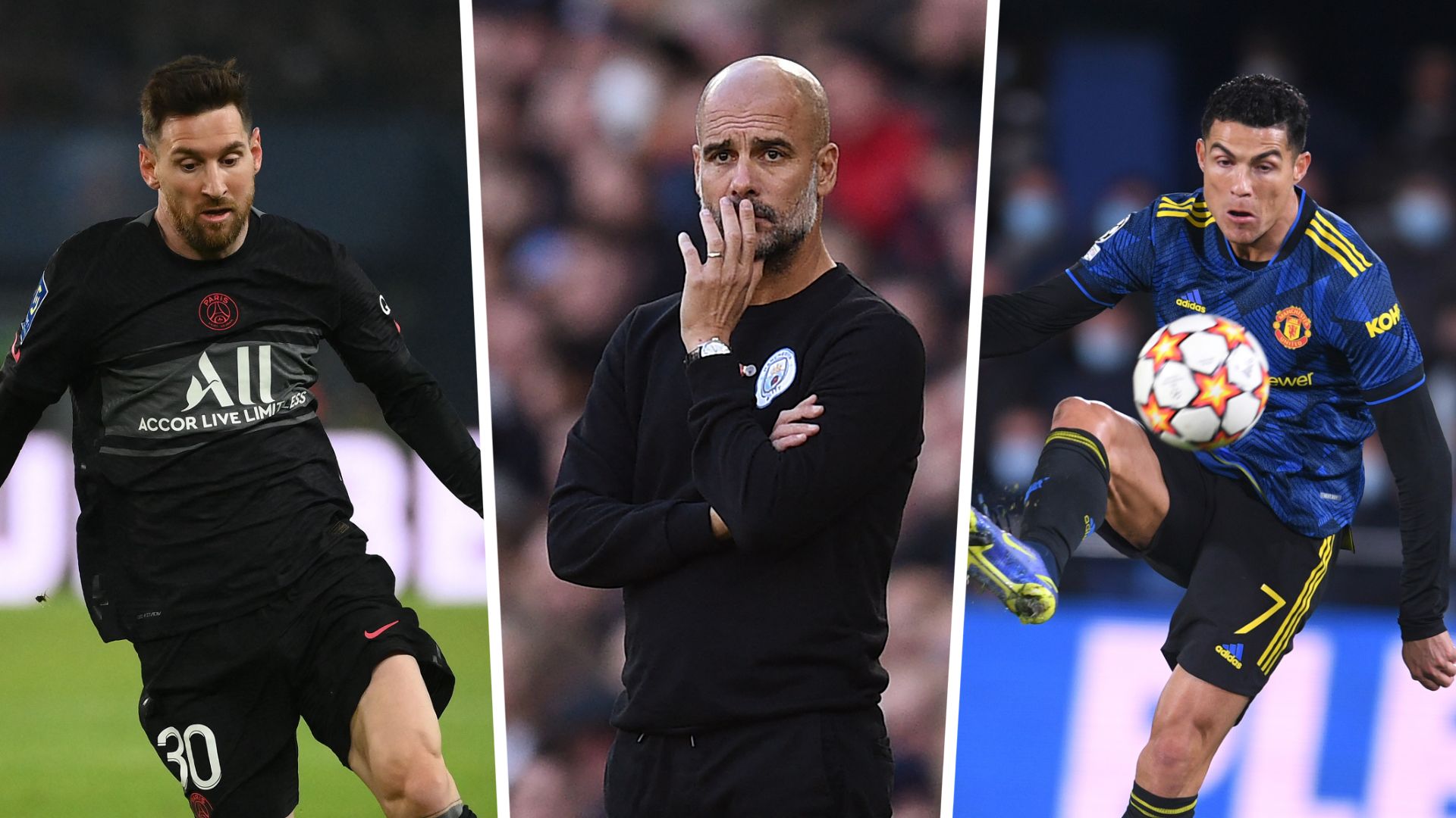 Lionel Messi Pep Guardiola Cristiano Ronaldo