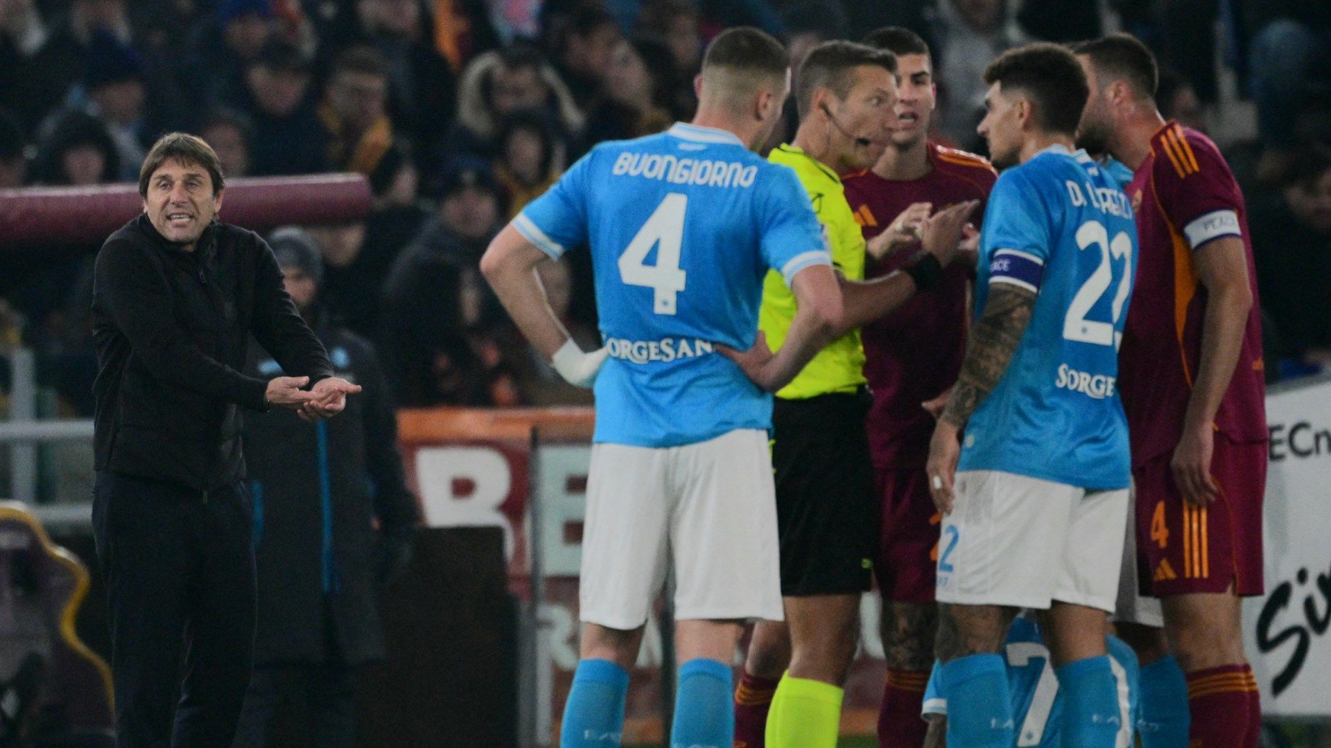 Roma Napoli proteste