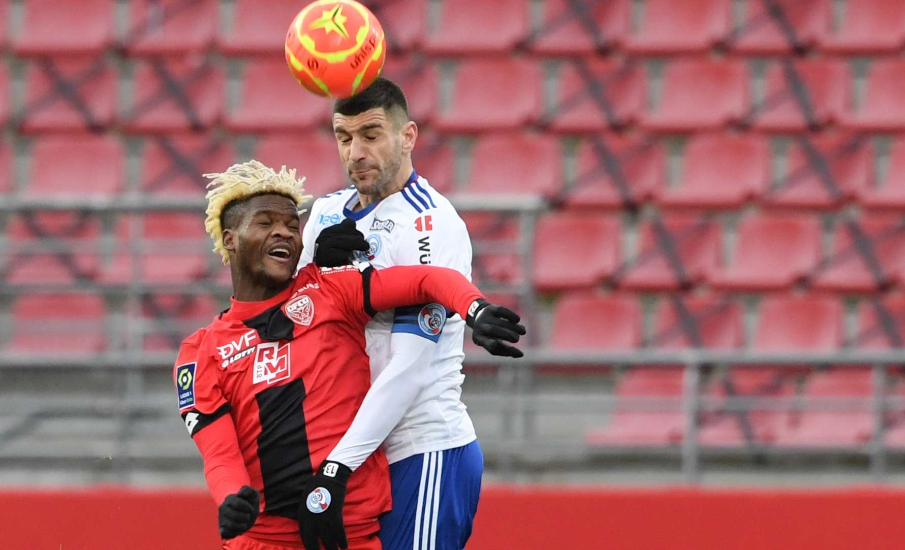 Didier Ndong Stefan Mitrovic Dijon Strasbourg Ligue 1 24012021
