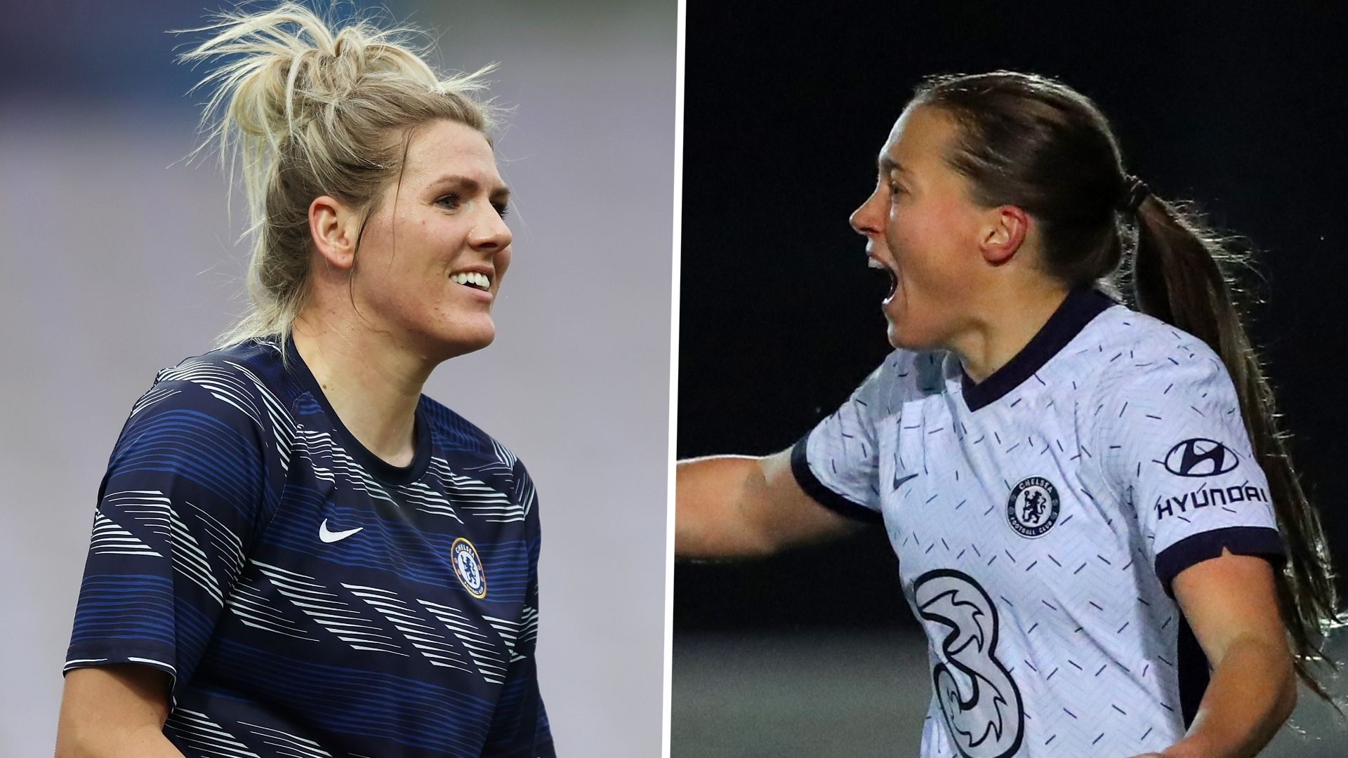 Millie Bright Fran Kirby Chelsea Women 2020-21 split