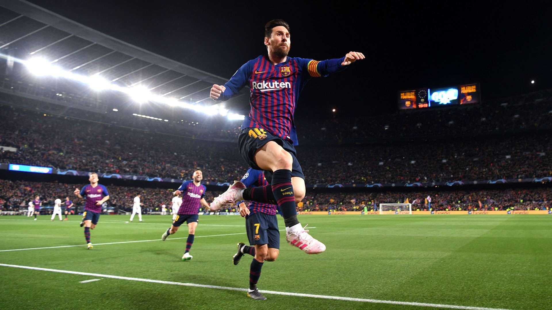 Lionel Messi FC Barcelona Manchester United Champions League 16042019
