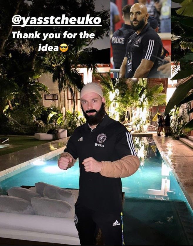 Robert Taylor Lionel Messi bodyguard Halloween