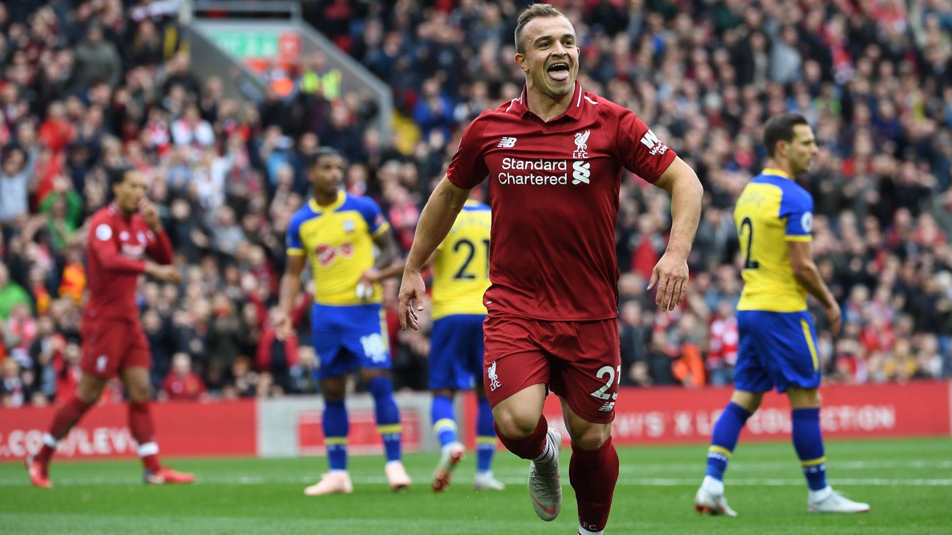 Xherdan Shaqiri Liverpool Southampton Premier League 220918