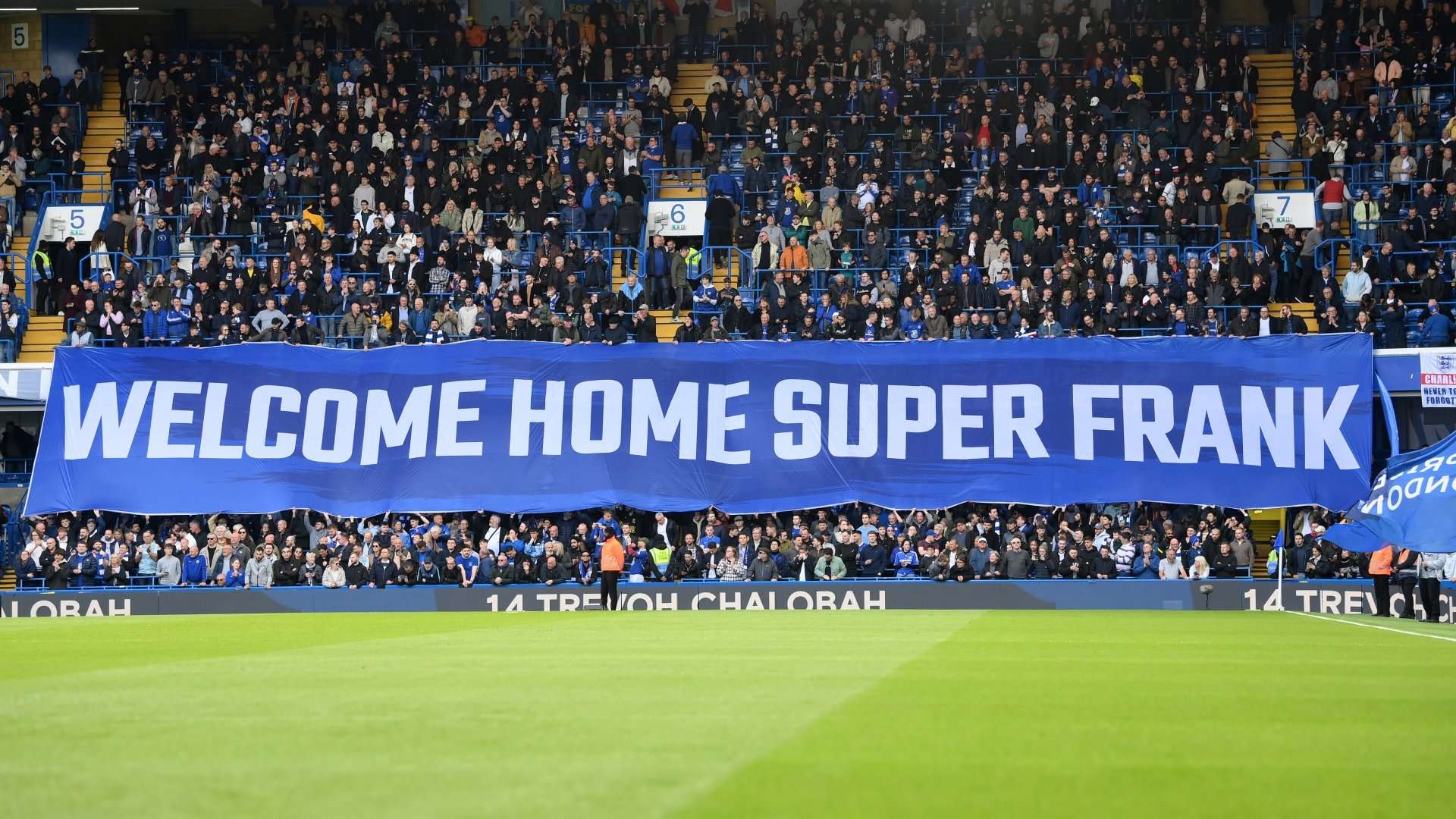 Frank Lampard banner Chelsea 2023
