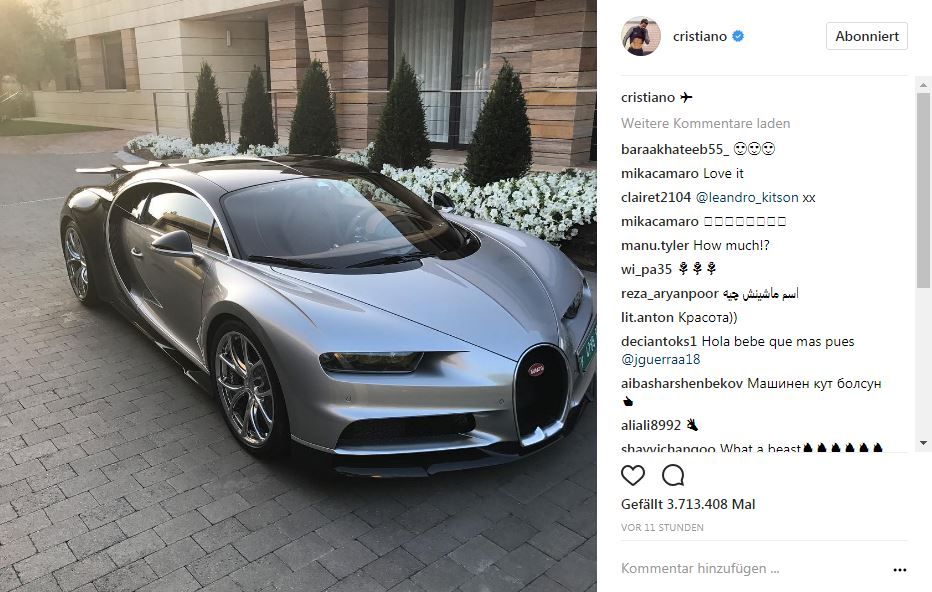 Cristiano Ronaldo Car Auto 29092017