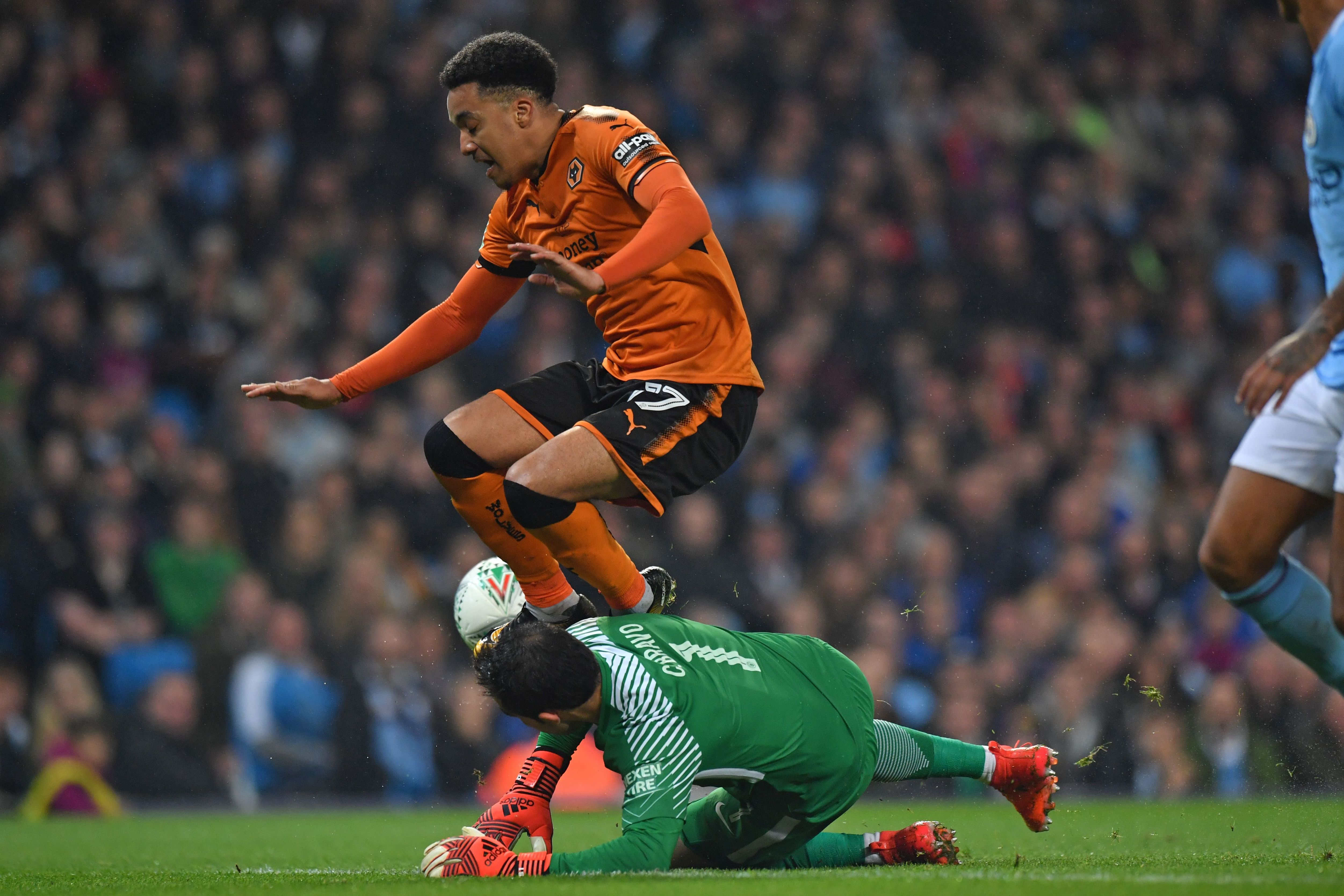 EMBED ONLY Claudio Bravo Manchester City Wolverhampton Wanderers Carabao Cup