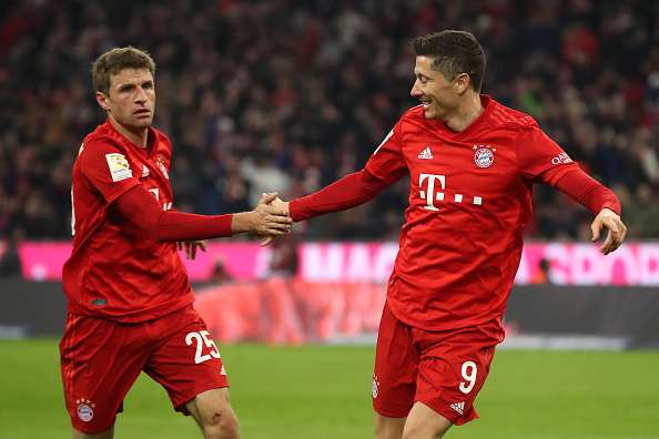 Thomas Muller & Robert Lewandowski