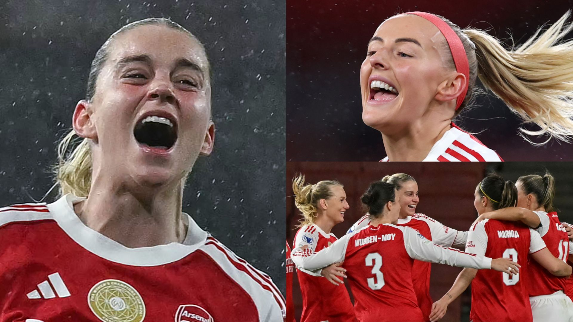 Alessia Russo Chloe Kelly Arsenal Women split