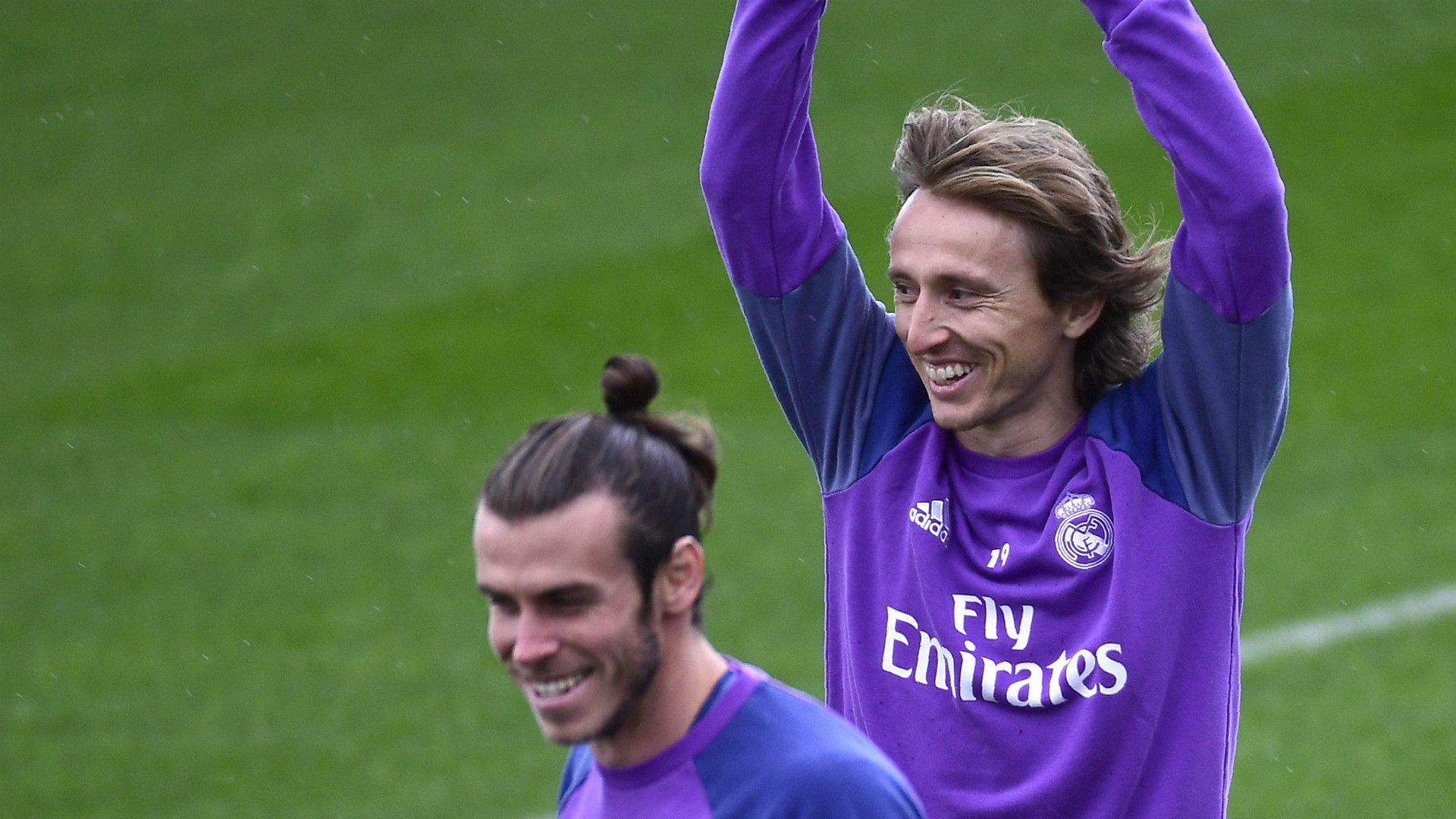 Luka Modric Gareth Bale Real Madrid training 5112016