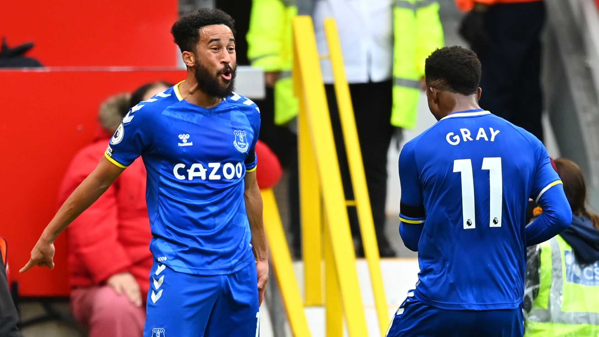 Andros Townsend Demarai Gray Everton 2021-22