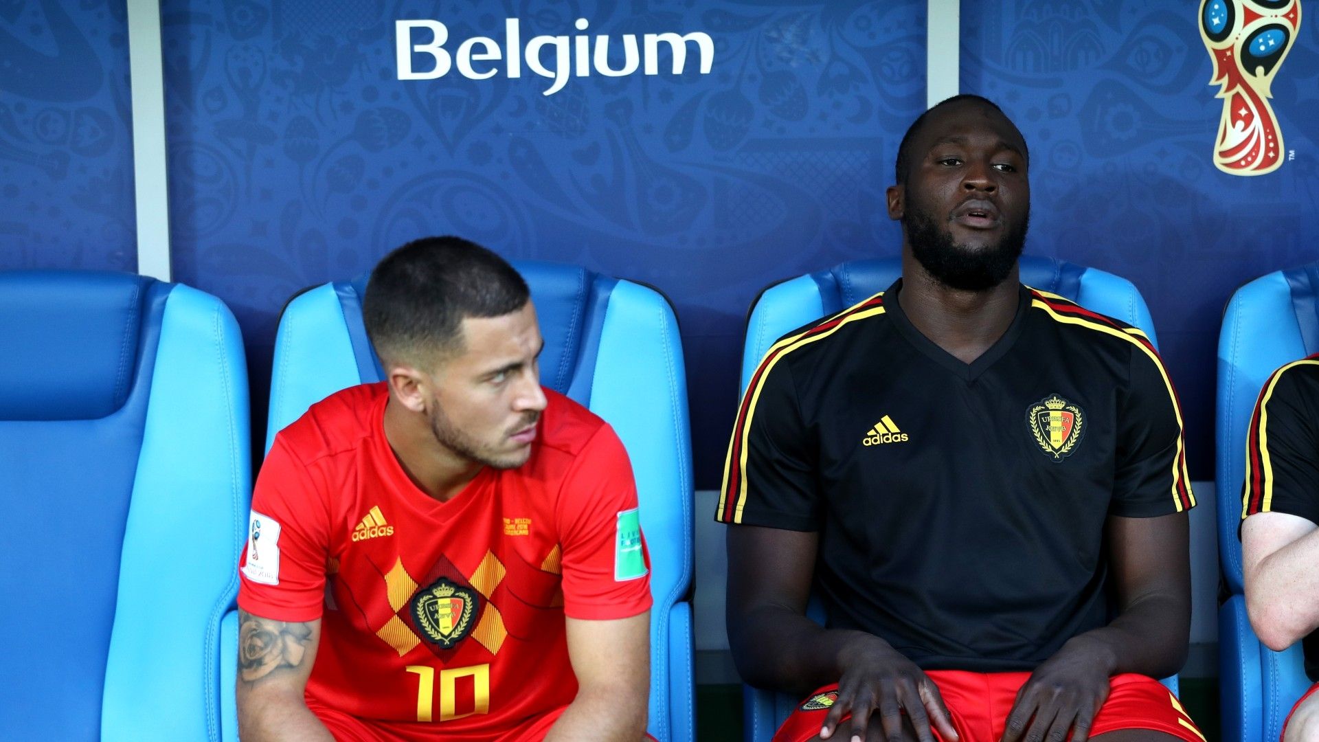 Eden Hazard Romelu Lukaku World Cup 2018