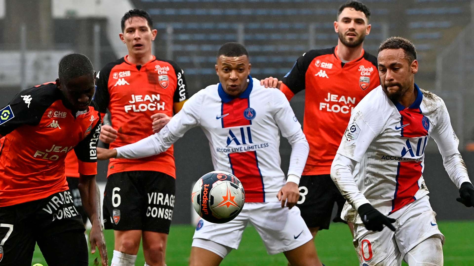 Kylian Mbappe Neymar Lorient PSG Ligue 1 31012021