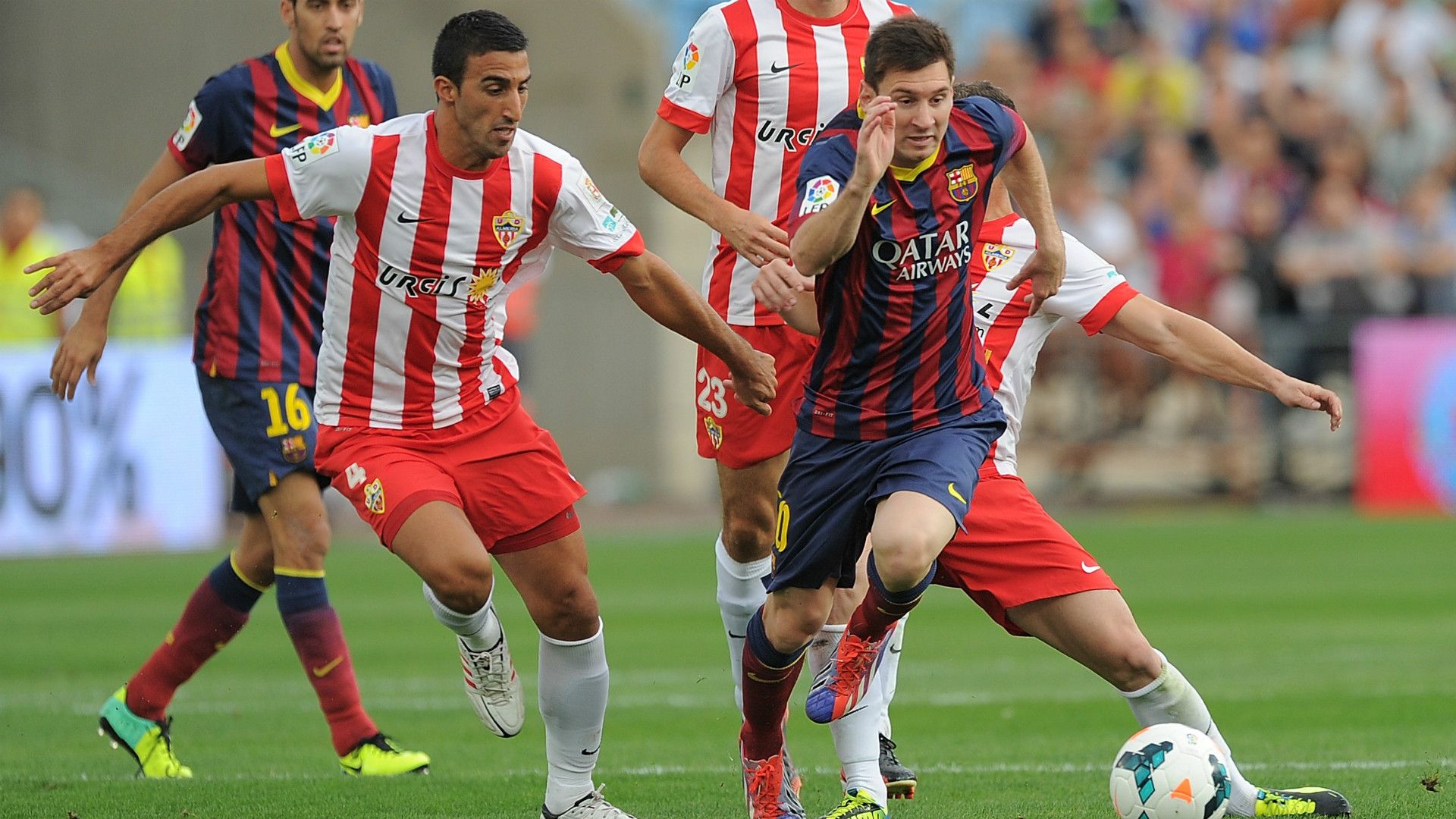 Lionel Messi Almeria Barcelona 28092013