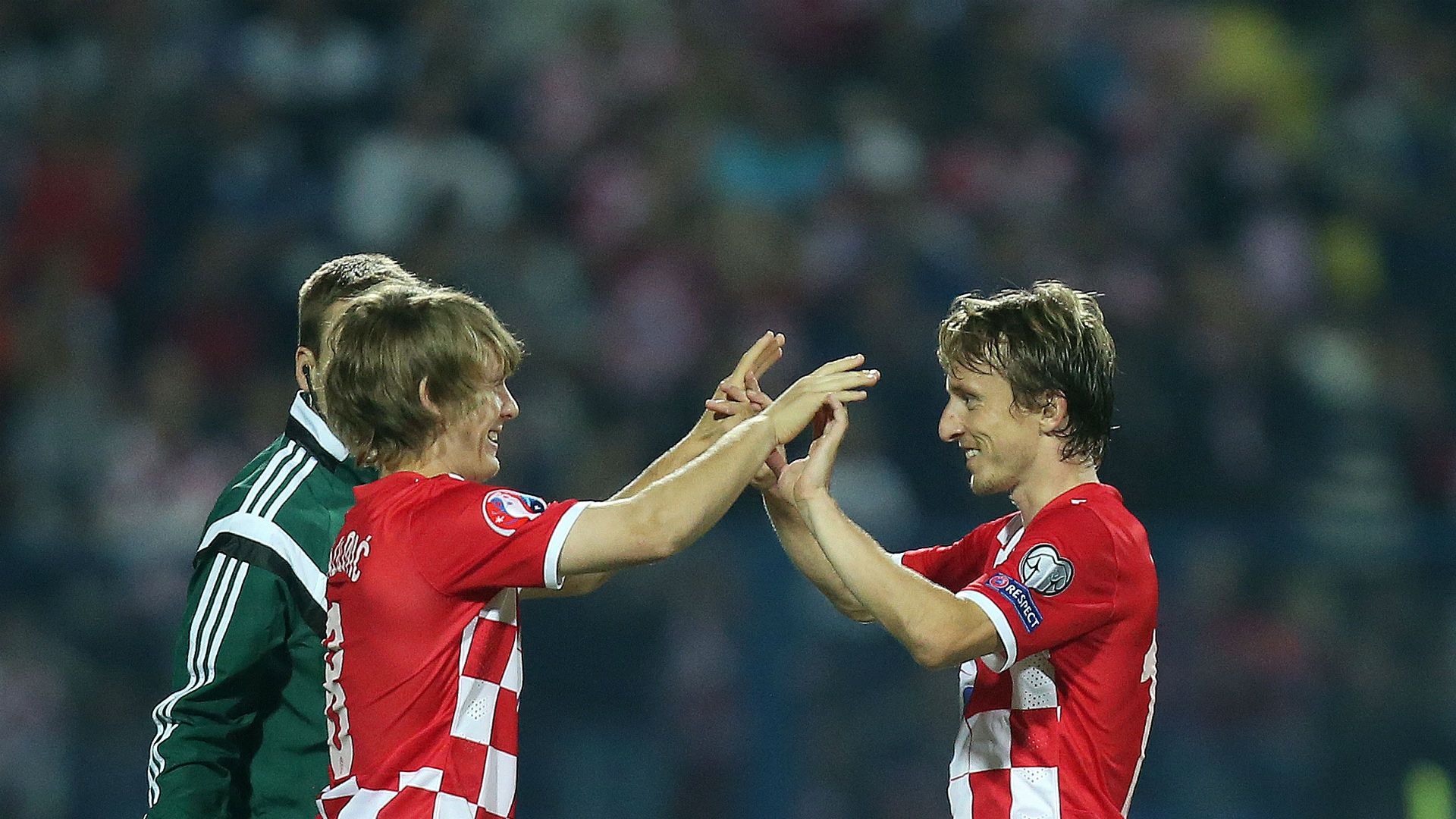 alen halilovic luka modric - croatia 6 azerbaijan 0 - euro 2016 qualifiers - 13102014