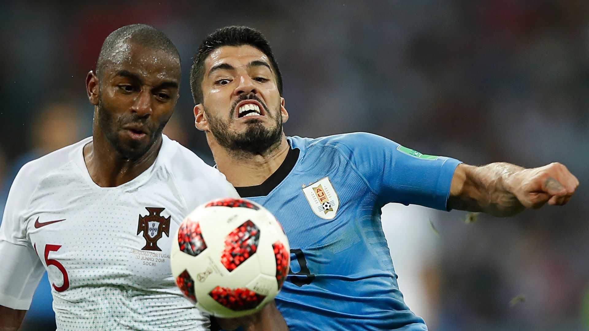 Ricardo Pereira Luis Suarez Portugal Uruguay World Cup 2018