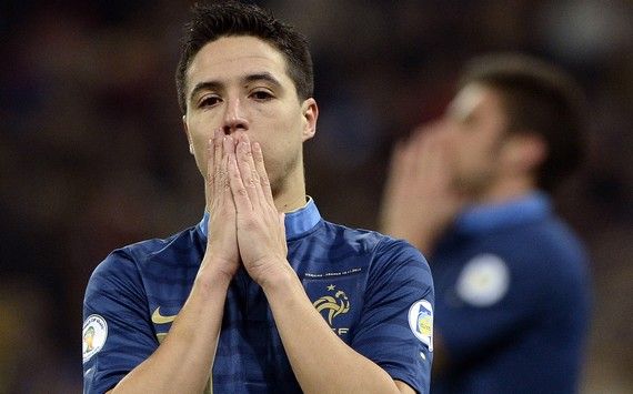 SAMIR NASRI UKRAINE FRANCE WORLD CUP QUALIFIERS 11152013