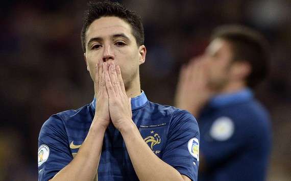 SAMIR NASRI UKRAINE FRANCE WORLD CUP QUALIFIERS 11152013