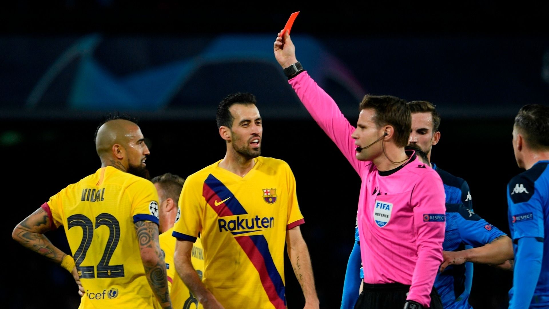 Arturo Vidal Napoli-Barcelona