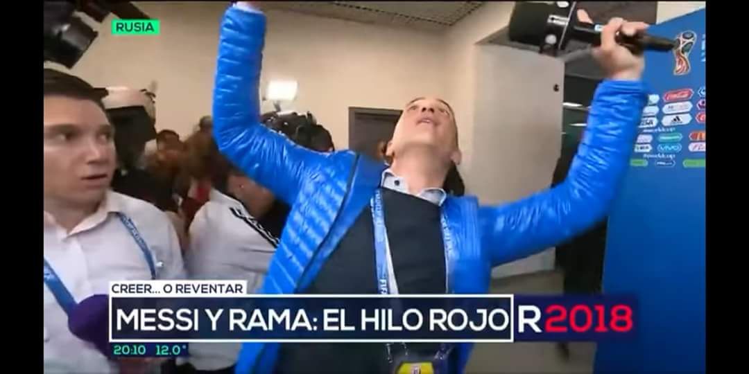 ميسي والصحفي