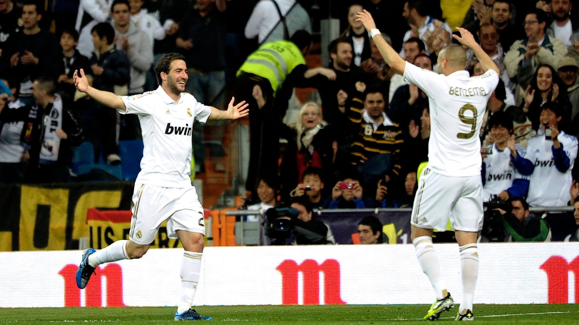 Gonzalo Higuain and Karim Benzema
