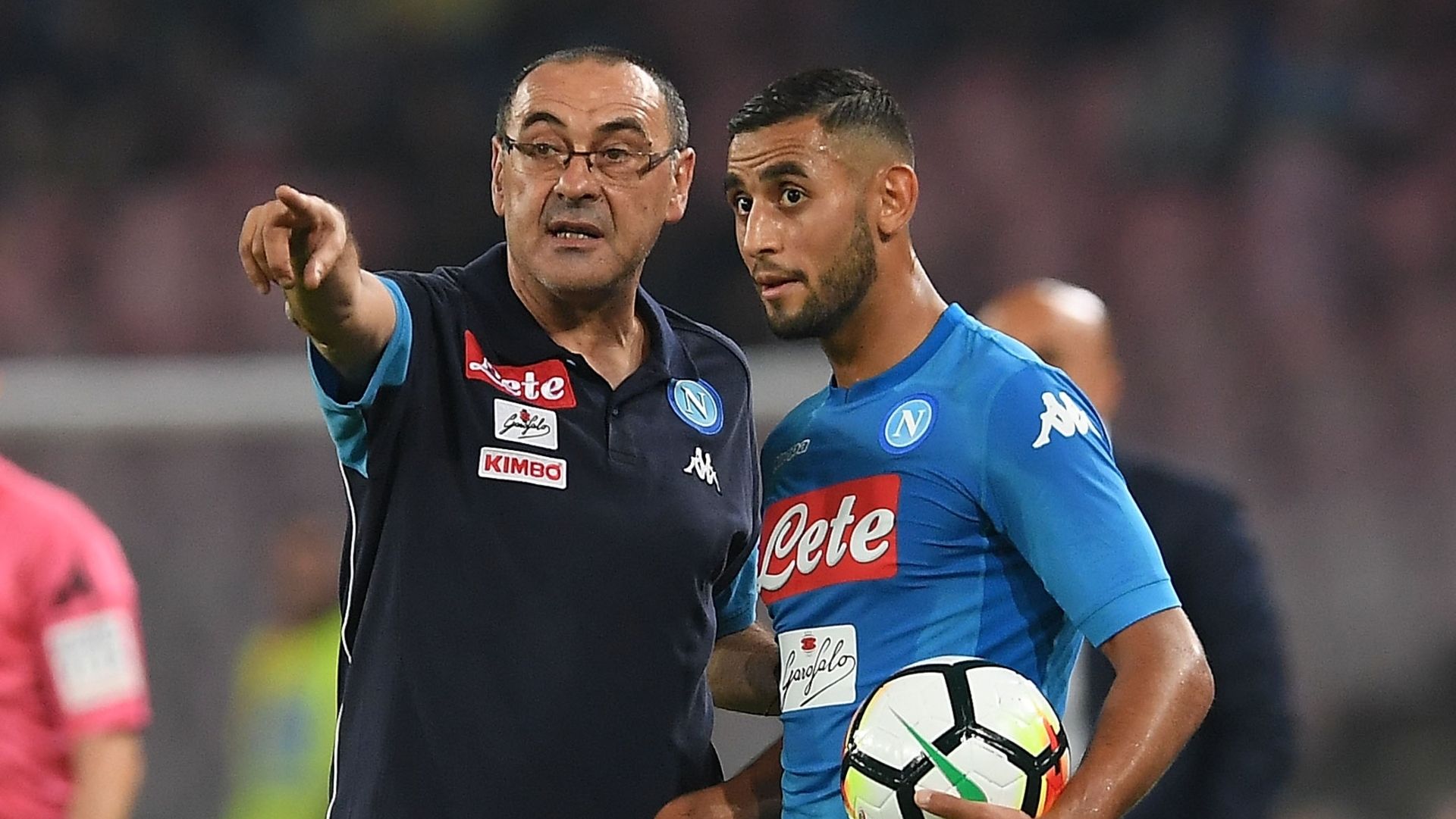 Faouzi Ghoulam Maurizio Sarri Napoli