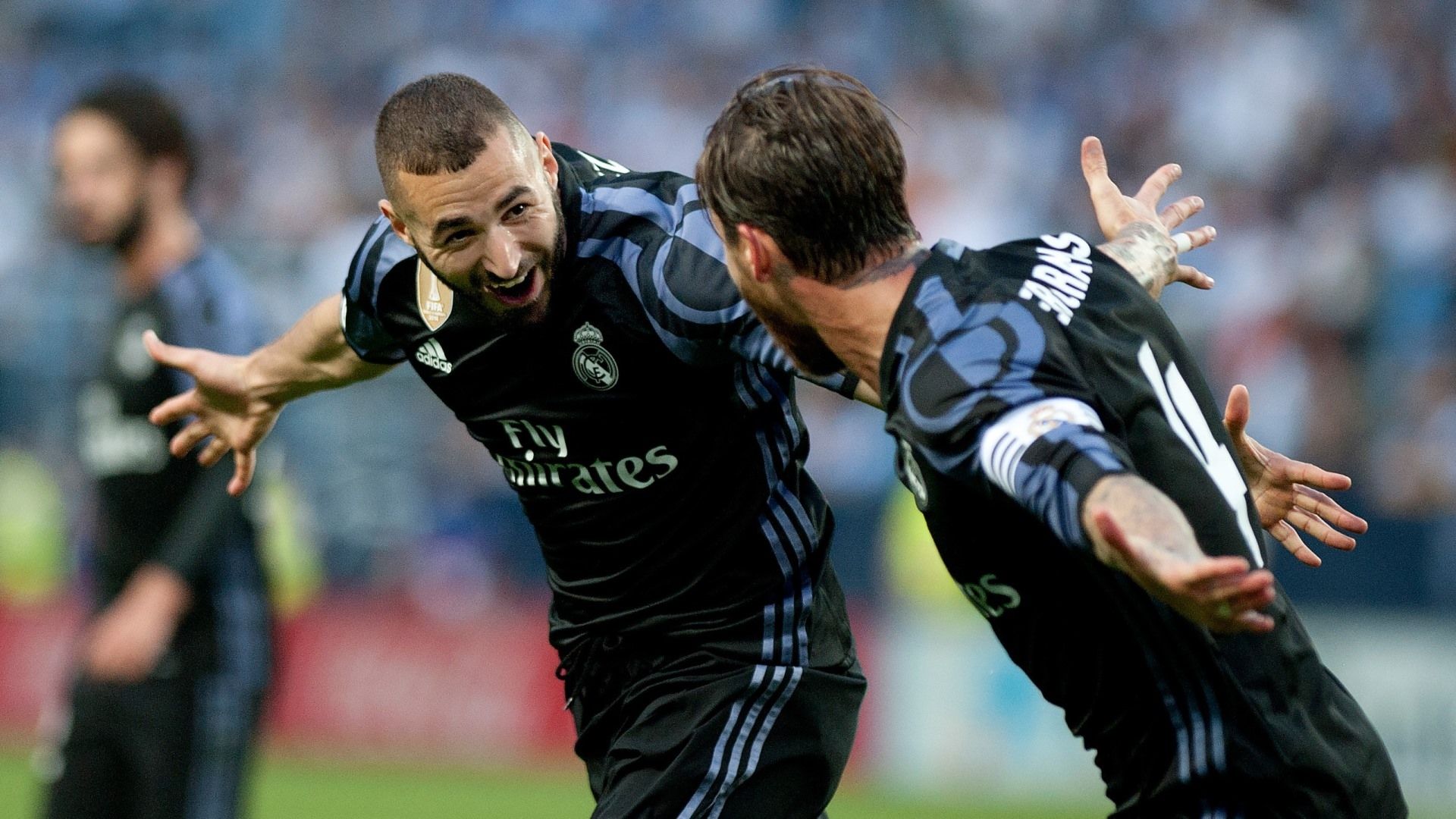 Karim Benzema Sergio Ramos Malaga Real Madrid LaLiga 21052017