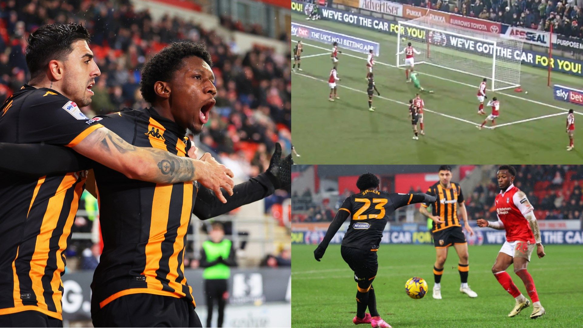 Hull City's Jaden Philogene pulls off stunning Rabona