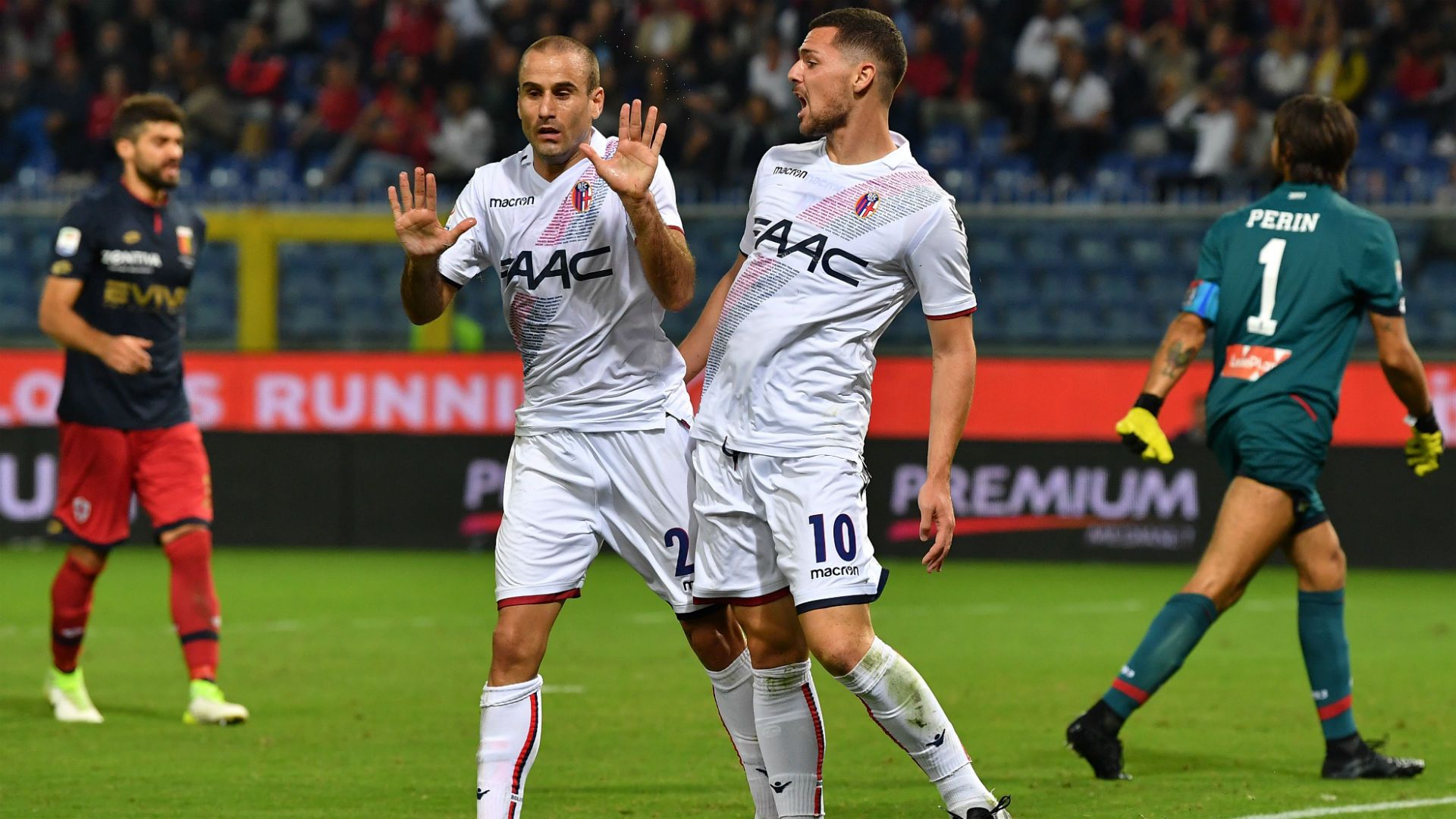 Rodrigo Palacio Mattia Destro Genoa Bologna Serie A