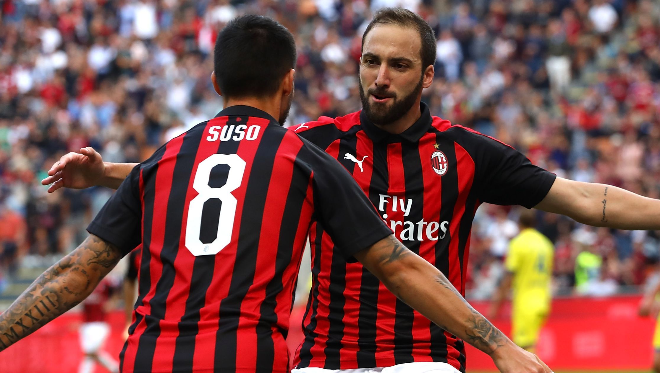 Higuain Suso Milan Chievo