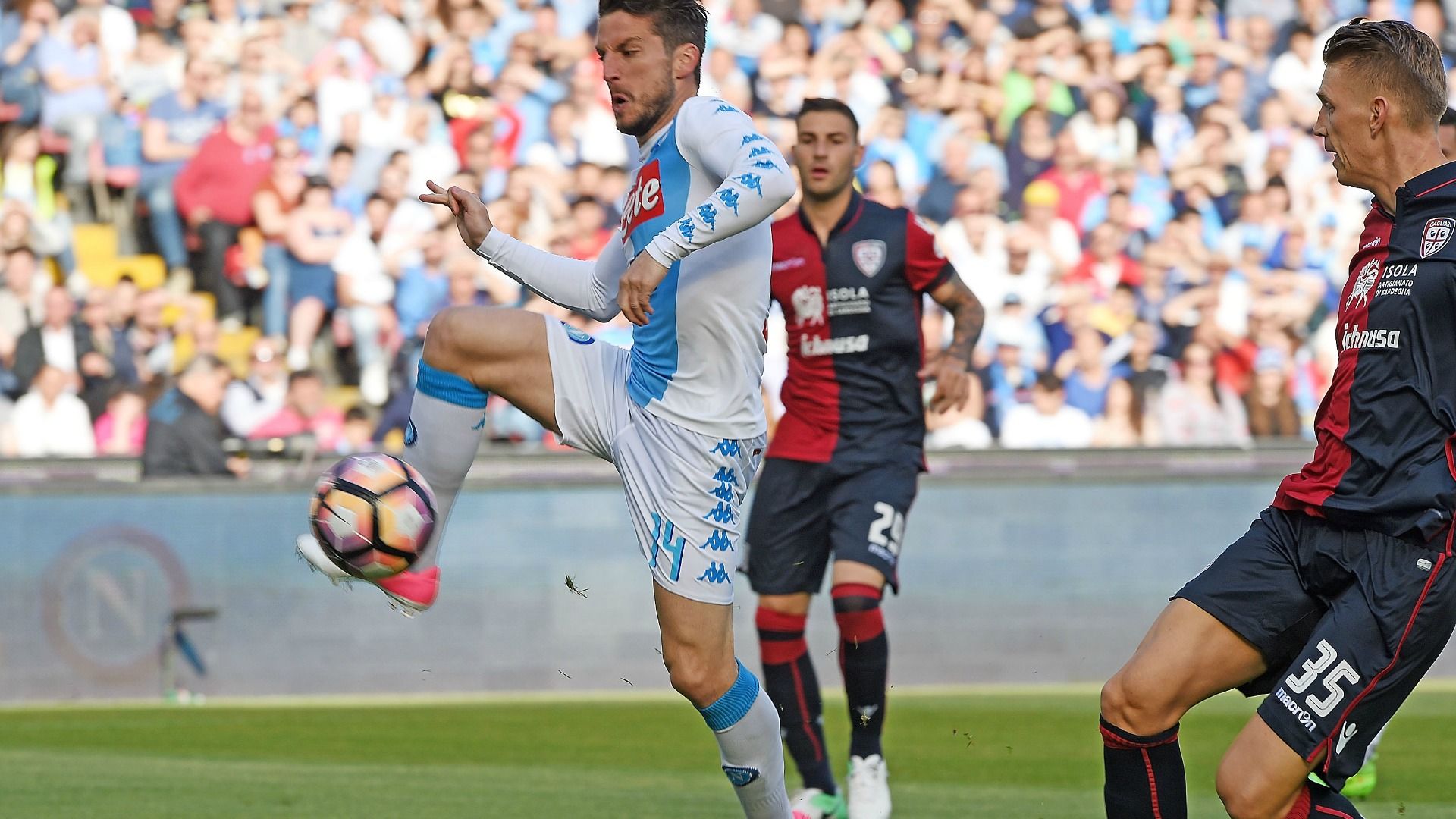 Dries Mertens Napoli Cagliari Serie A